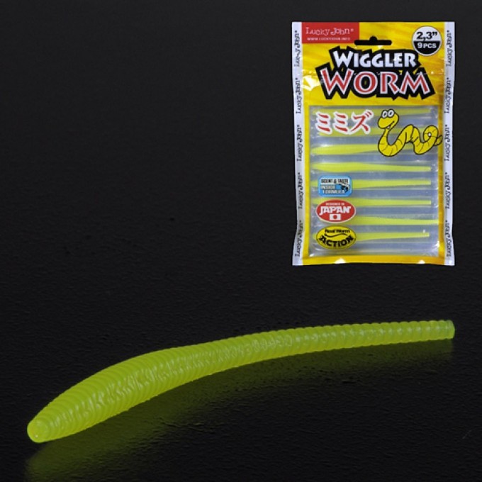 Слаги съедобные искусственные LUCKY JOHN PRO SERIES WIGGLER WORM, 2.3in (5.84 см), цвет 101, 9шт. 140153-101 Слаги съедобные искусственные LUCKY JOHN PRO SERIES WIGGLER WORM, 2.3in (5.84 см), цвет 101, 9шт. 140153-101