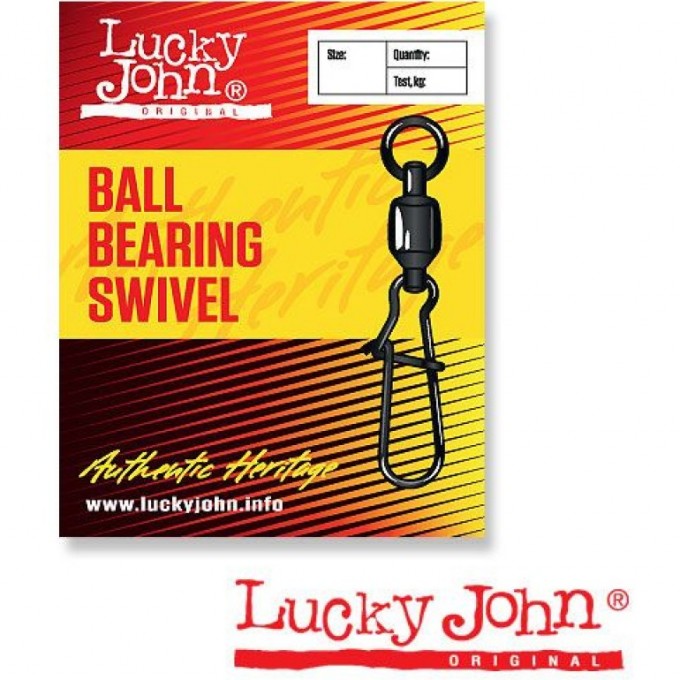 Вертлюг с застежкой и подшипником LUCKY JOHN DOUBLE BALL BEARING AND FASTLOCK 004 3Шт. LJ5012-004 Вертлюг с застежкой и подшипником LUCKY JOHN DOUBLE BALL BEARING AND FASTLOCK 004 3Шт. LJ5012-004