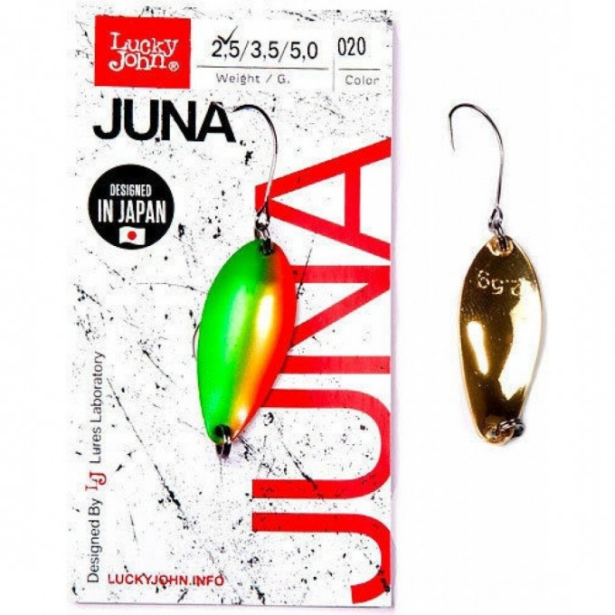 Блесна колеблющаяся LUCKY JOHN JUNA 2,5 г, цвет 020 LJJU25-020 Блесна колеблющаяся LUCKY JOHN JUNA 2,5 г, цвет 020 LJJU25-020