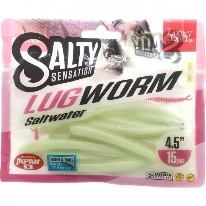 Черви съедобные искусственные LUCKY JOHN SALT WATER SANDWORM 4in (10 см), цвет F33, 15шт. 140502-F33 Черви съедобные искусственные LUCKY JOHN SALT WATER SANDWORM 4in (10 см), цвет F33, 15шт. 140502-F33