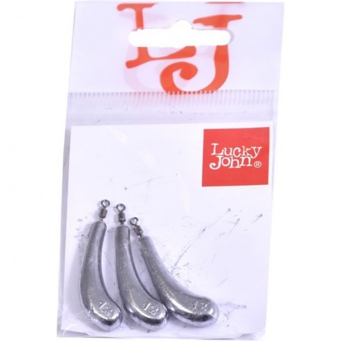 Груза LUCKY JOHN DROP SHOT BANANA 12г 3шт LJDB-012 Груза LUCKY JOHN DROP SHOT BANANA 12г 3шт LJDB-012