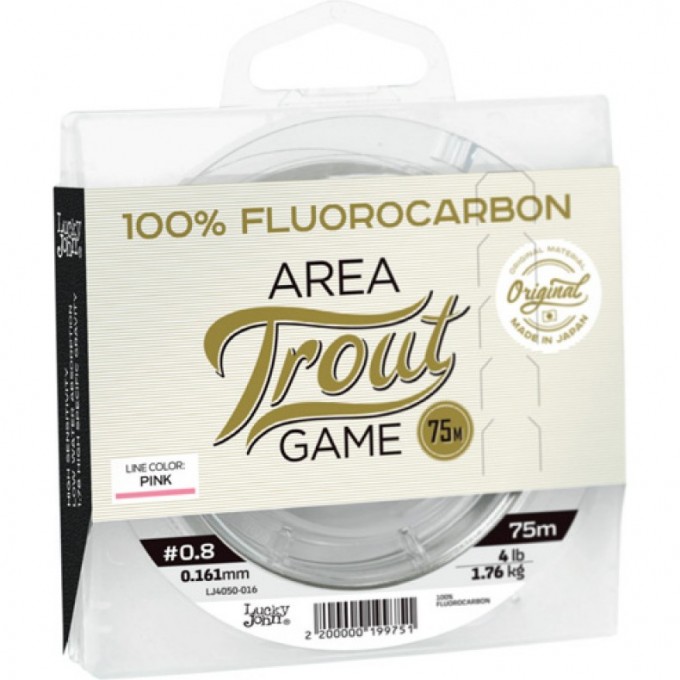 Леска монофильная LUCKY JOHN AREA TROUT GAME FLUOROCARBON Pink 75 м – 0,201 мм LJ4050-020 Леска монофильная LUCKY JOHN AREA TROUT GAME FLUOROCARBON Pink 75 м – 0,201 мм LJ4050-020