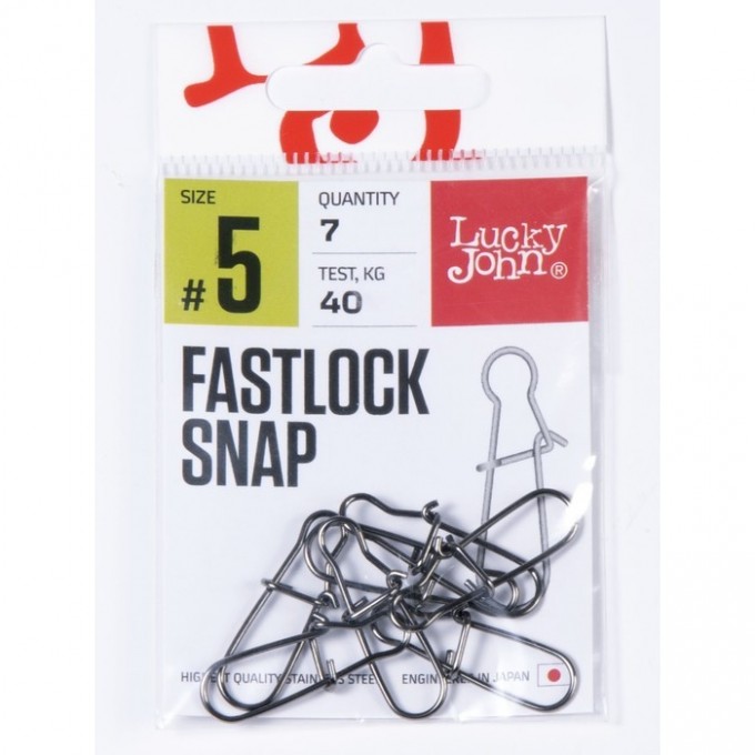 Вертлюги с застежкой LUCKY JOHN PRO SERIES ROLLING SWIVEL FASTLOCK 012 10Шт. LJP5101-012 Вертлюги с застежкой LUCKY JOHN PRO SERIES ROLLING SWIVEL FASTLOCK 012 10Шт. LJP5101-012