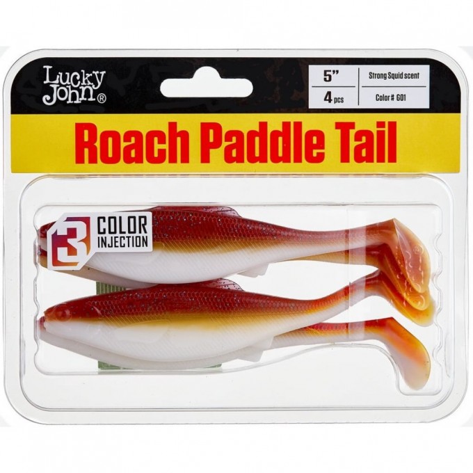 Виброхвост LUCKY JOHN PRO SERIES ROACH PADDLE TAIL 5in (12,7 см), цвет g01 4Шт. 140181-G01 Виброхвост LUCKY JOHN PRO SERIES ROACH PADDLE TAIL 5in (12,7 см), цвет g01 4Шт. 140181-G01
