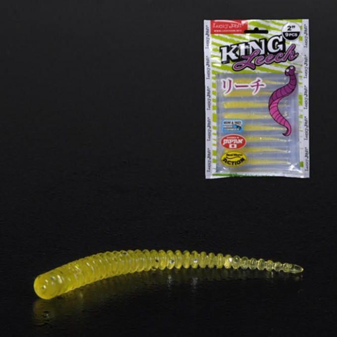 Слаги съедобные искусственные LUCKY JOHN PRO SERIES KING LEECH 2in (5 см), цвет 071, 9шт. 140152-071 Слаги съедобные искусственные LUCKY JOHN PRO SERIES KING LEECH 2in (5 см), цвет 071, 9шт. 140152-071