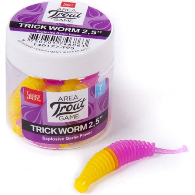 Слаги съедобные искусственные LUCKY JOHN PRO SERIES TRICK WORM 2.0in (51 мм), цвет t95, 10 шт 140160-T95 Слаги съедобные искусственные LUCKY JOHN PRO SERIES TRICK WORM 2.0in (51 мм), цвет t95, 10 шт 140160-T95
