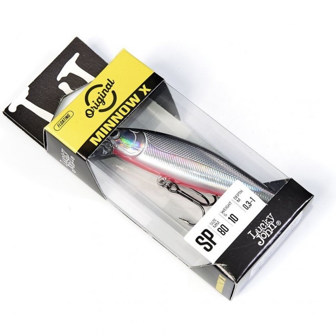 Воблер суспендер LUCKY JOHN ORIGINAL MINNOW X 8 см, цвет a82 LJO0808SP-A82 Воблер суспендер LUCKY JOHN ORIGINAL MINNOW X 8 см, цвет a82 LJO0808SP-A82